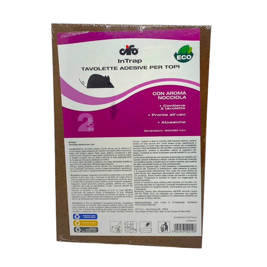 INTRAP mm 190x280 Tavolette Adesive per Topi Cifo