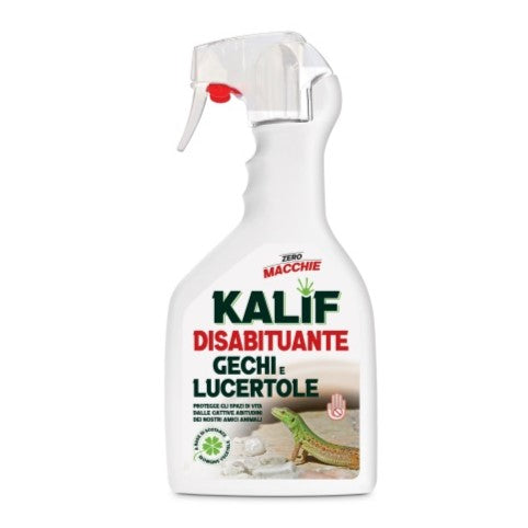 Kalif Disabituante Gechi e Lucertole ml.750 Protegge gli Spazi di Vita dalle Cattive Abitudini Kollant