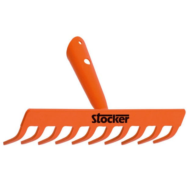 Rastrello a 10 Denti 25 cm In Acciaio Verniciato Stocker