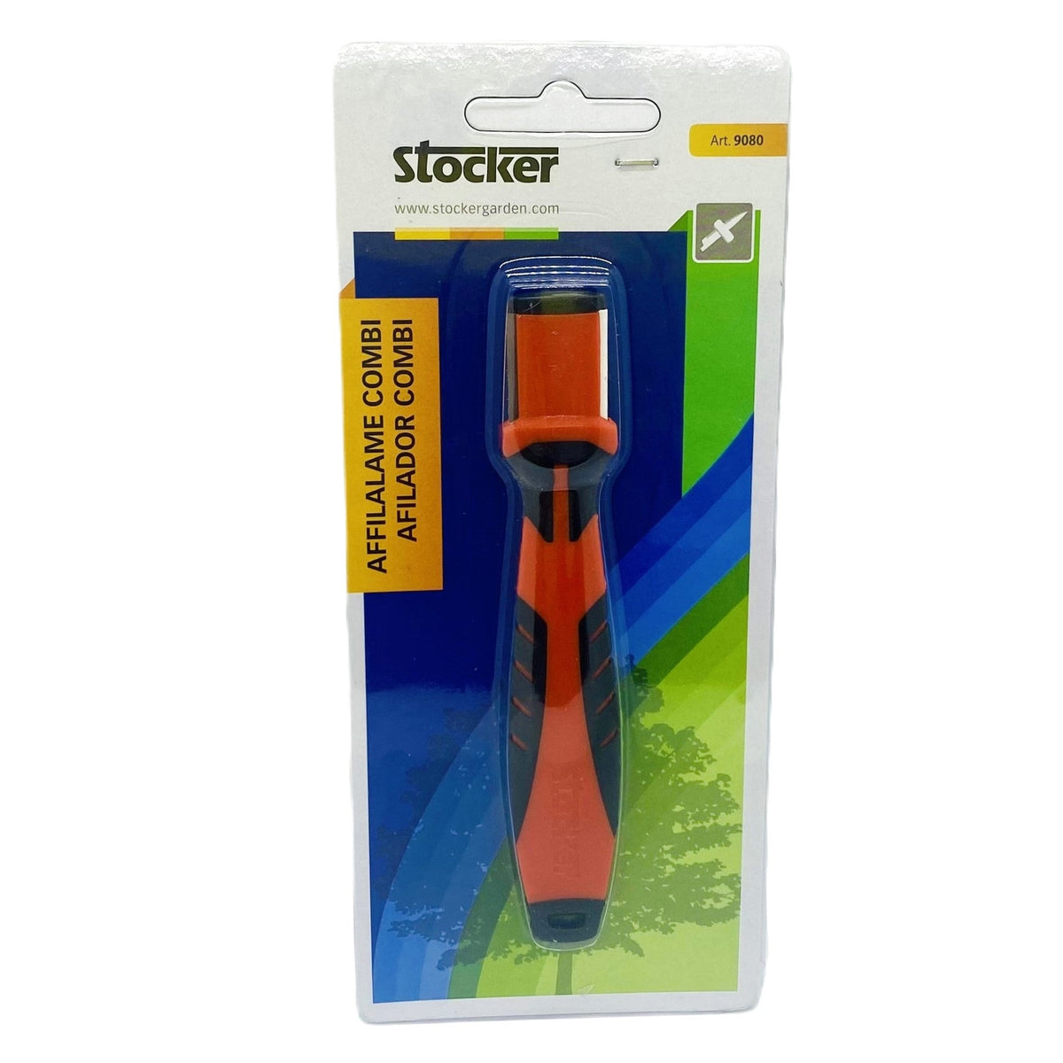 Affilalame Combi Acciaio-Ceramica per Forbici e Coltelli Stocker