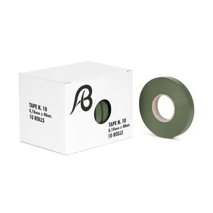 Nastro Per Pinza Legatrice Tape N. 10 Verde Oliva Alvaro Bernardoni cf.10 Rotoli