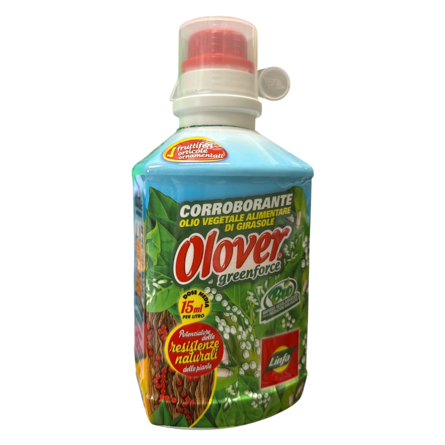 Olover Greenforce ml.1000 Corroborante a Base di Olio Vegetale Alimentare di Girasole Linfa