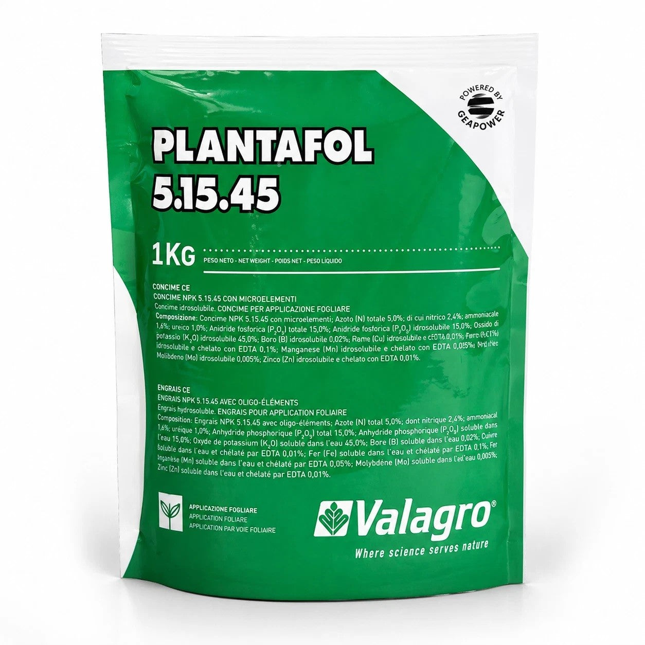 Plantafol 5-15-45 Kg 1 Concime Minerale NPK con Microelementi Syngenta