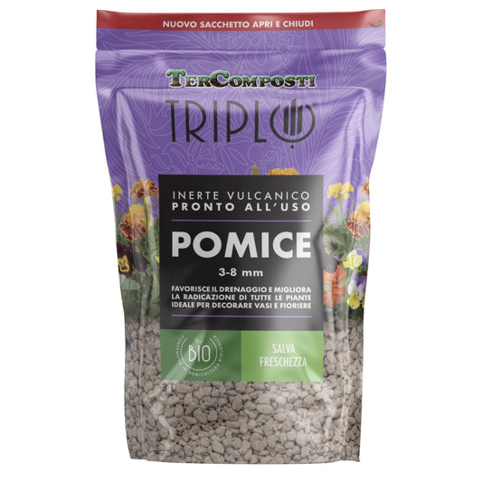 Pomice 3-8 mm Lt 3 Inerte Vulcanico Bio TerComposti Triplo