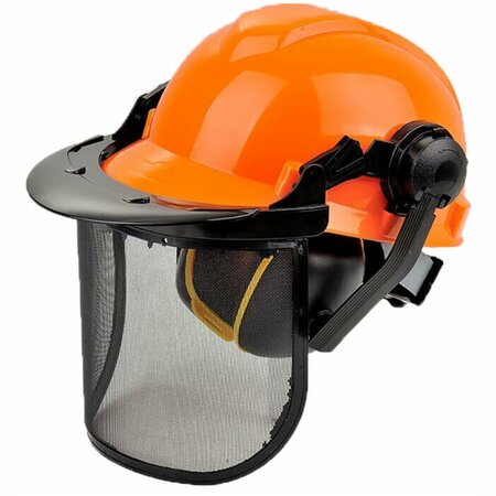 Elmetto Protettivo con Visiera e Cuffie 3 in 1 per Giardinaggio e Forestazione Ama