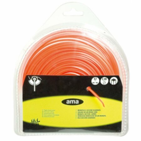 Monofilo A Sezione Quadrata d.2,40 mm. 57 mt. per Decespugliatore Ama