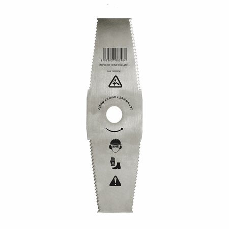 Disco per Erba a 2 Denti Seghettato d.255 mm 3 mm per Decespugliatore Ama