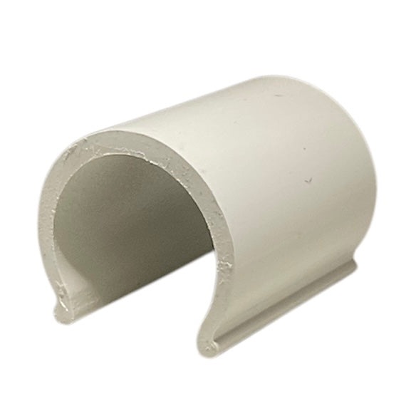 Clips In Pvc Fermatelo Per Tubo d.3/4" - mm.25 Fissaggio Plastica Serra Agrintech