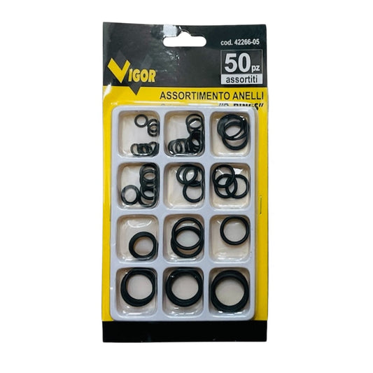 Assortimento Anelli "O-Rings” cf.50 pz. Vigor