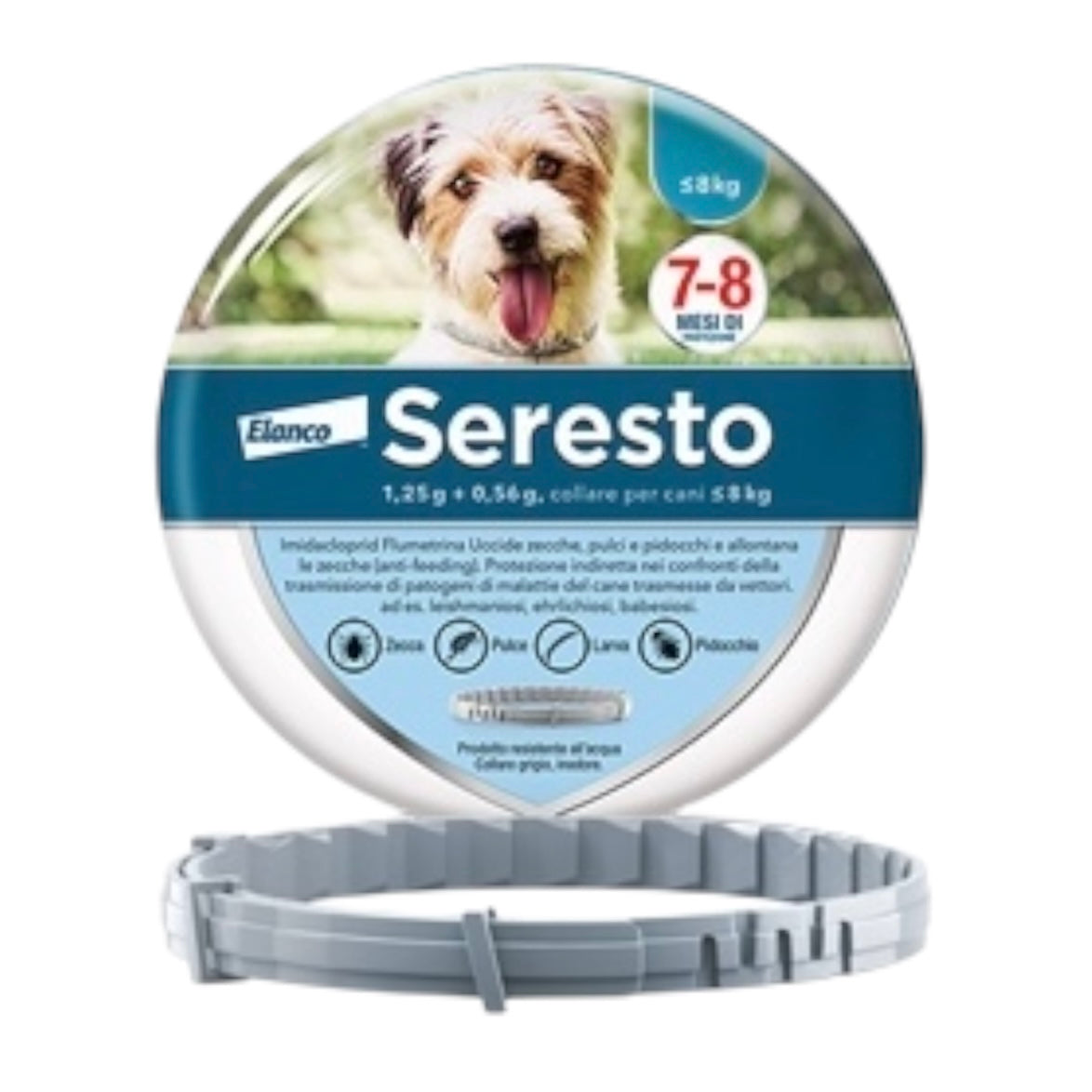 Seresto Collare Antiparassitario per Cani Fino a 8 Kg. Elanco