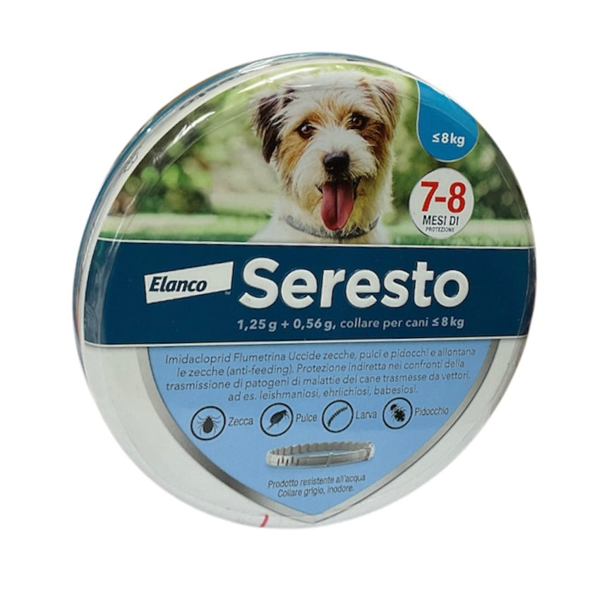 Seresto Collare Antiparassitario per Cani Fino a 8 Kg. Elanco