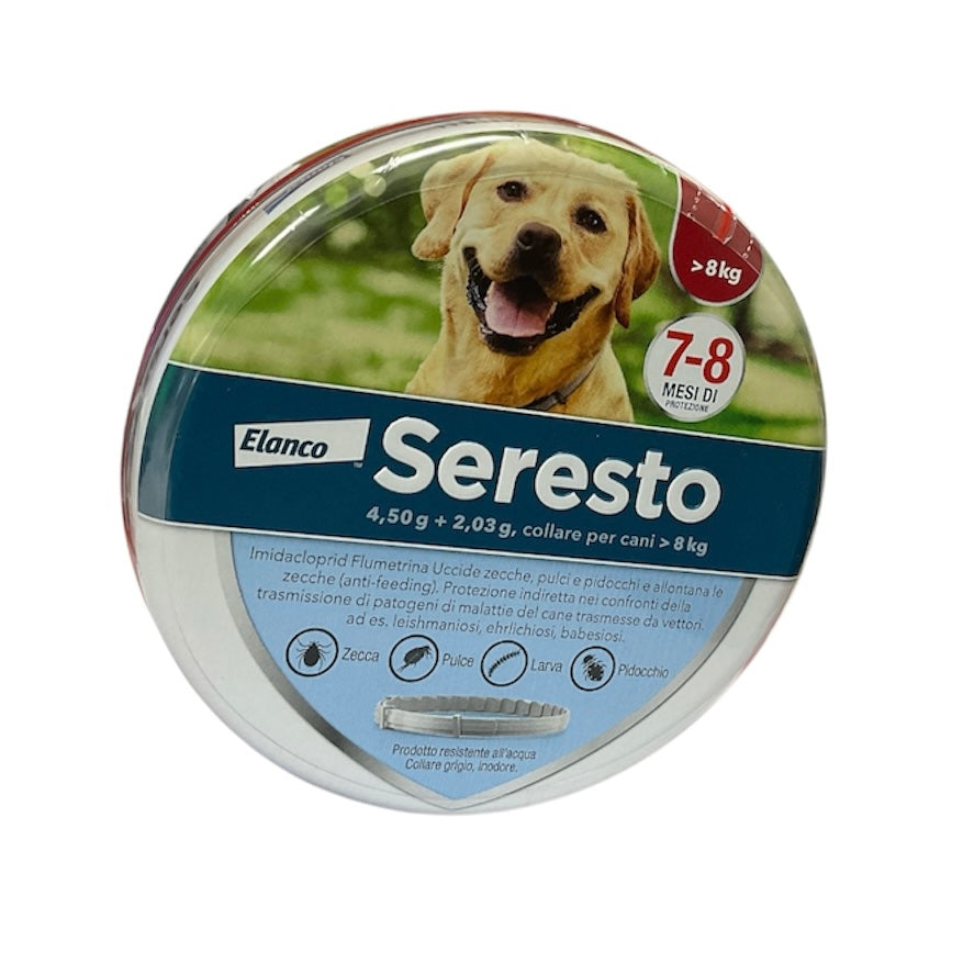 Seresto Collare Antiparassitario per Cani Oltre gli 8 Kg. Elanco