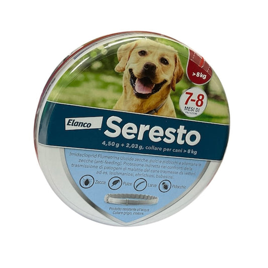 Seresto Collare Antiparassitario per Cani Oltre gli 8 Kg. Elanco