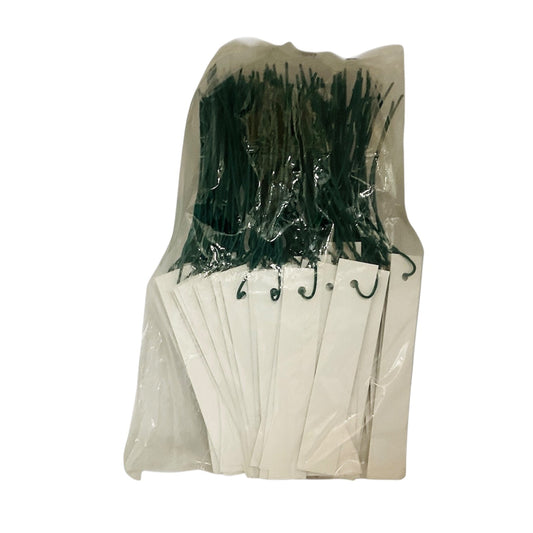 Etichette A Fascetta Con Filo dim.8x1,8 cm. Bianco cf.100 pz. Felga Etichette