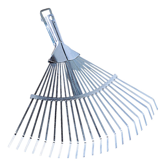 Rastrello Regolabile per Fogliame 22 Denti in Acciaio Zincato Stocker