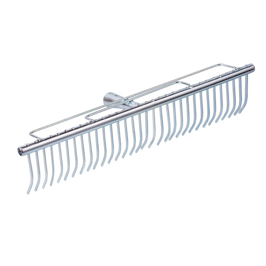 Rastrello per Erba a 32 Denti in Acciaio Cromato Stocker