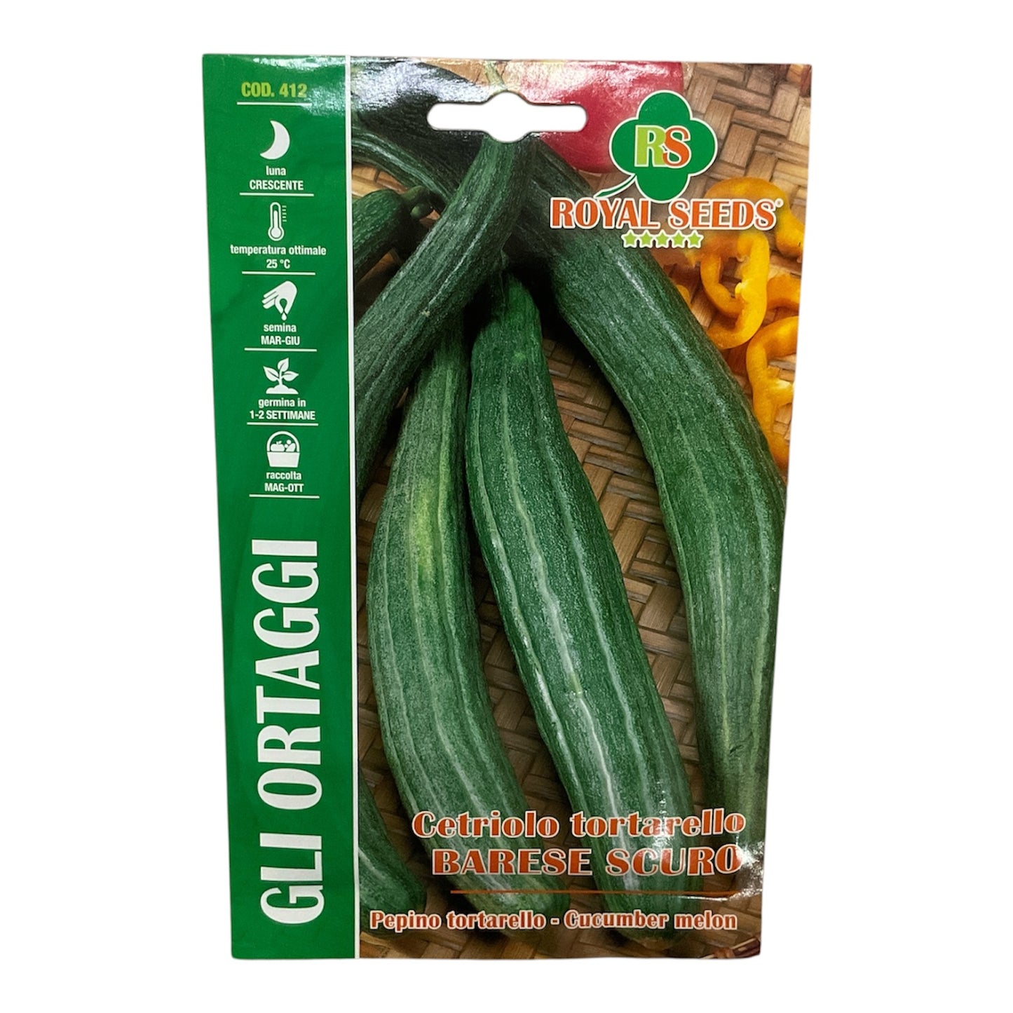 Cetriolo Tortarello Barese Scuro gr.3 Semi Royal Seeds