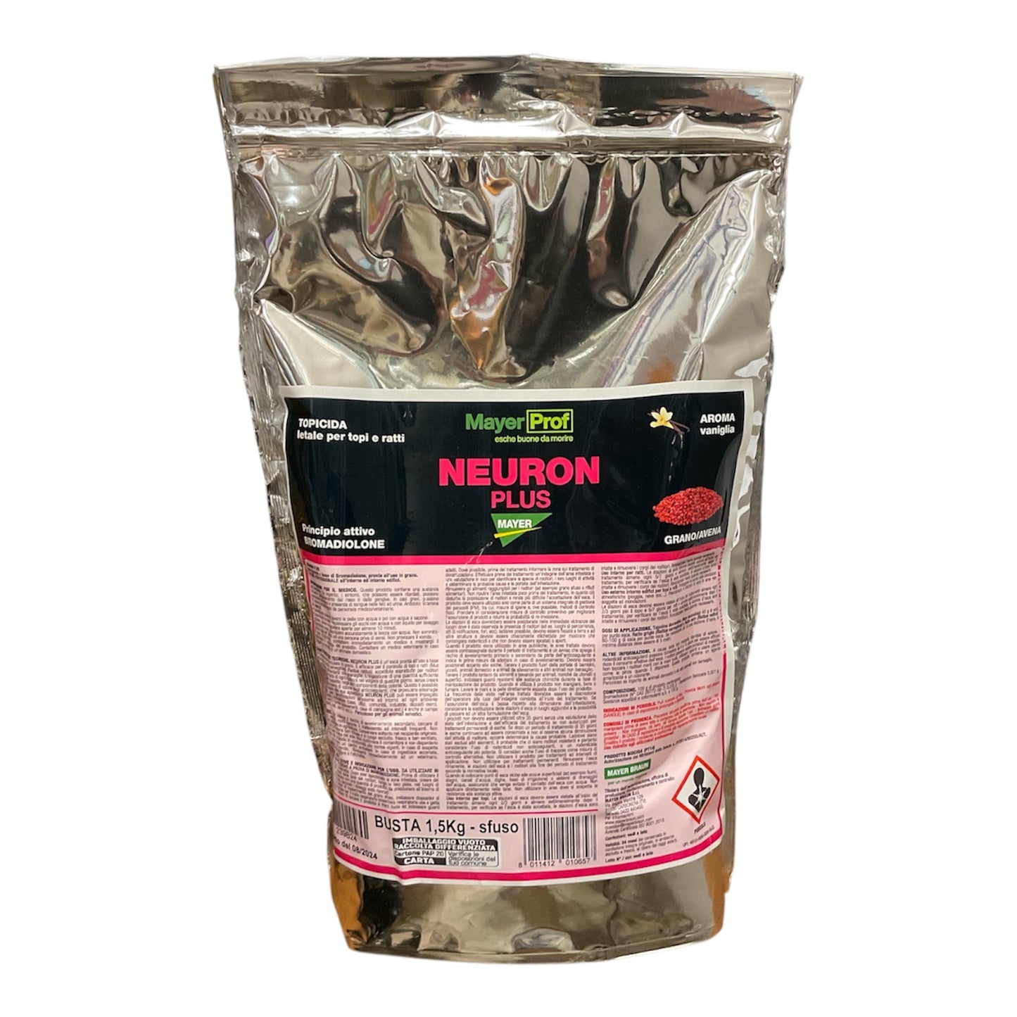 Neuron Plus Kg.1 Esca Topicida in Grano Pronto Uso Mayer Braun