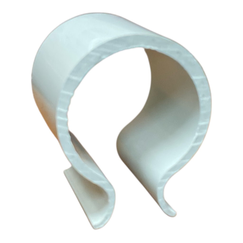 Clips in Pvc Fermatelo per Tubo d. 1"1/2 - mm 50 Fissaggio Plastica Serra Agrintech