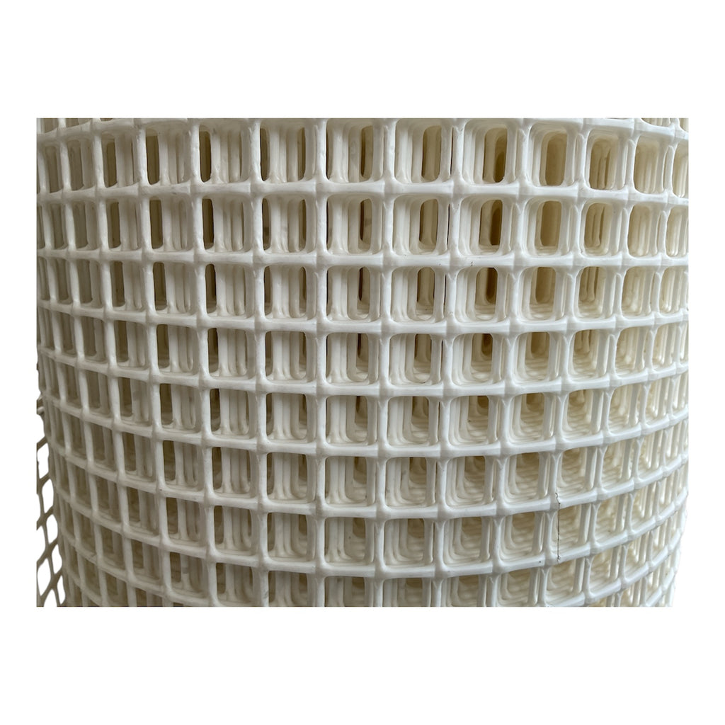 Rete Nasse Quadra 15 Bianco mt 1x25 in Plastica Flessibile Tenax