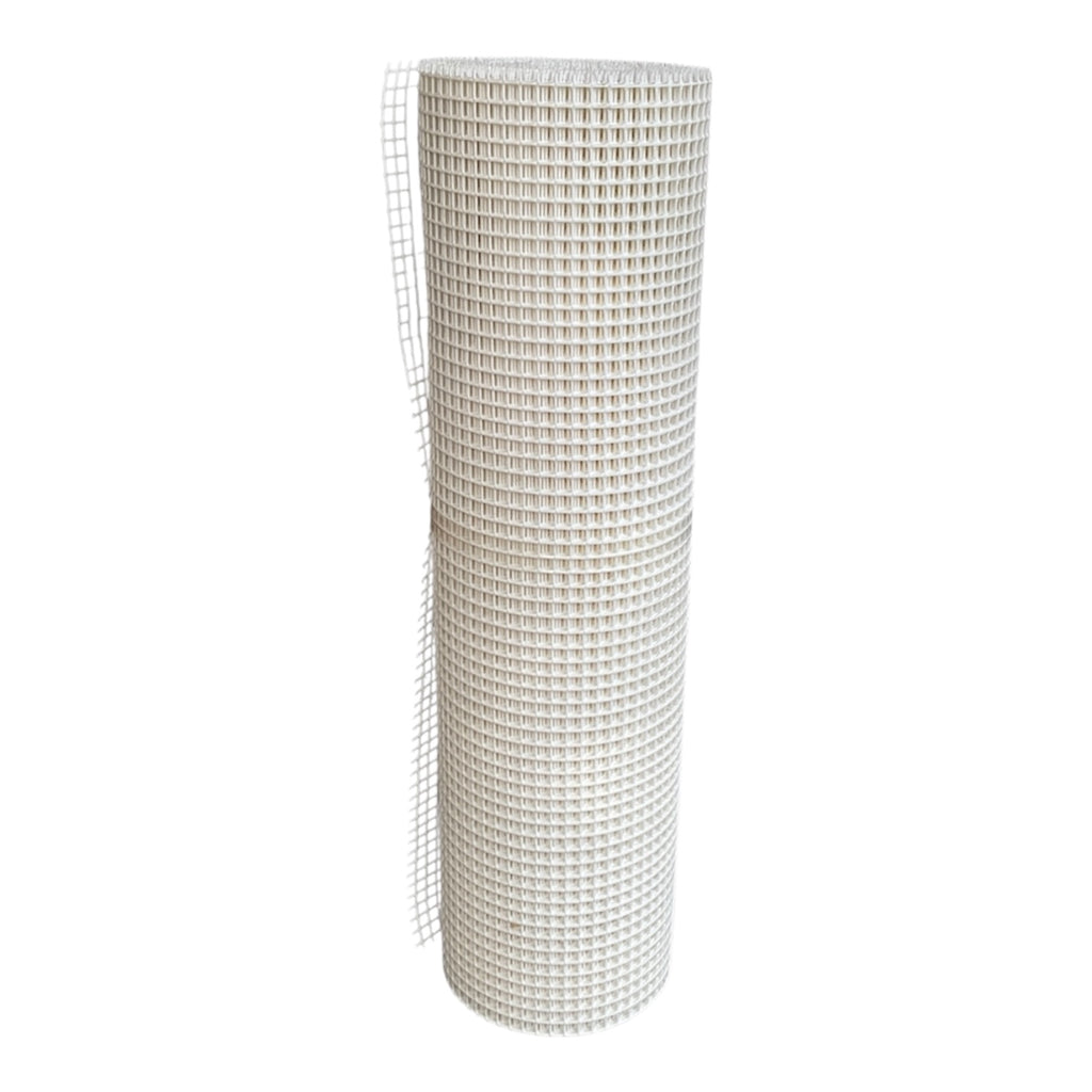 Rete Nasse Quadra 15 Bianco mt 1x25 in Plastica Flessibile Tenax