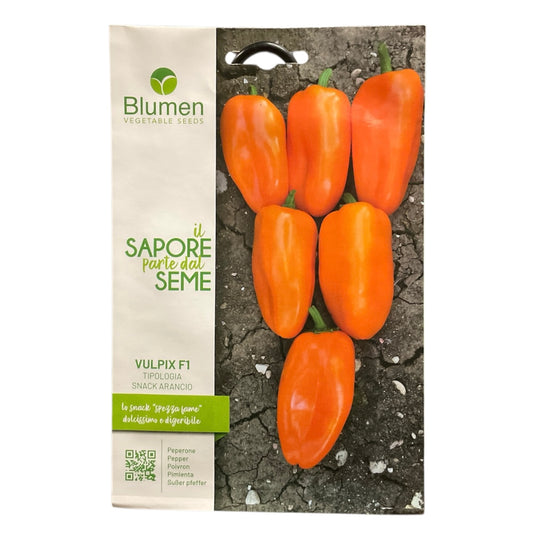 Semi Peperone Vulpix F1 Tipologia Snack Arancio Bustina Blumen