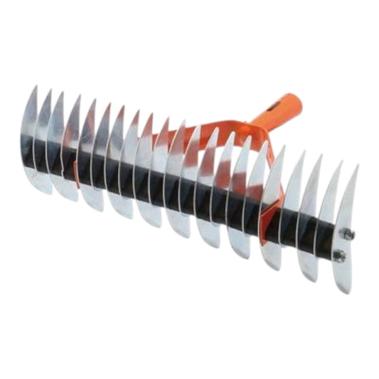 Rastrello Aeratore in Acciaio Zincato Larghezza Taglio 49 cm Brixo