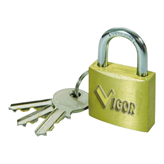 Lucchetto in Ottone 40 mm Extra Pesante a Cifratura Unica Vigor
