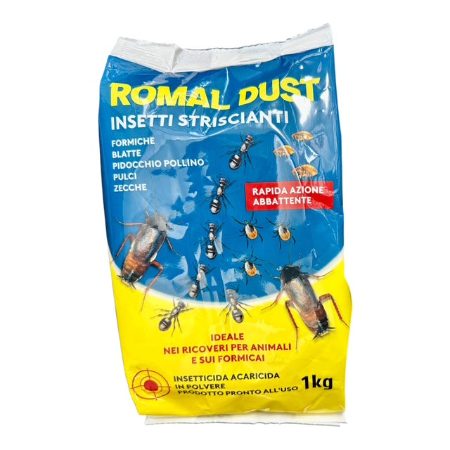 Romal Dust Kg 1 Polvere Pronto Uso Contro Insetti Striscianti Adama