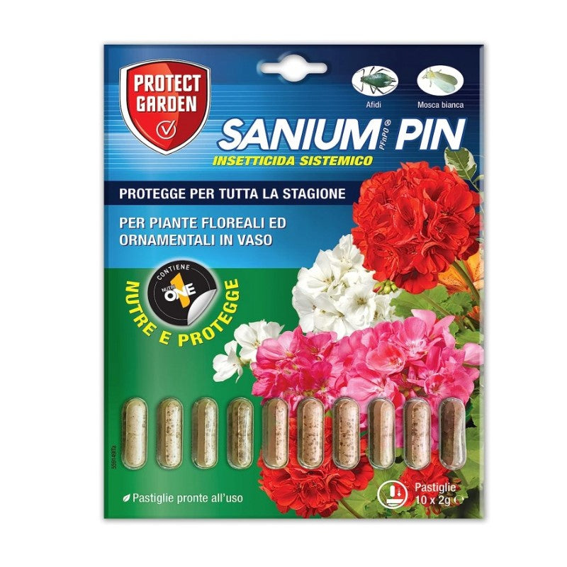 Sanium Pin PFnPO Insetticida Sistemico per la Protezione delle Piante 10 Pastiglie SBM