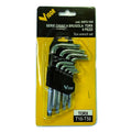 Serie Chiavi A Brugola Torx Cromo Vanadio T10-T50 9 Pezzi Vigor
