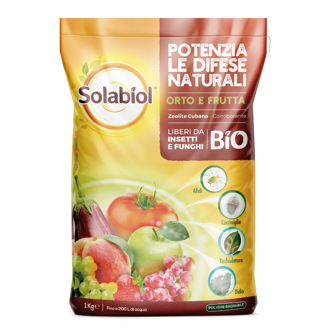 Zeolite Cubana Polvere di Roccia Kg 1 Corroborante Sostanza di Origine Naturale Solabiol SBM