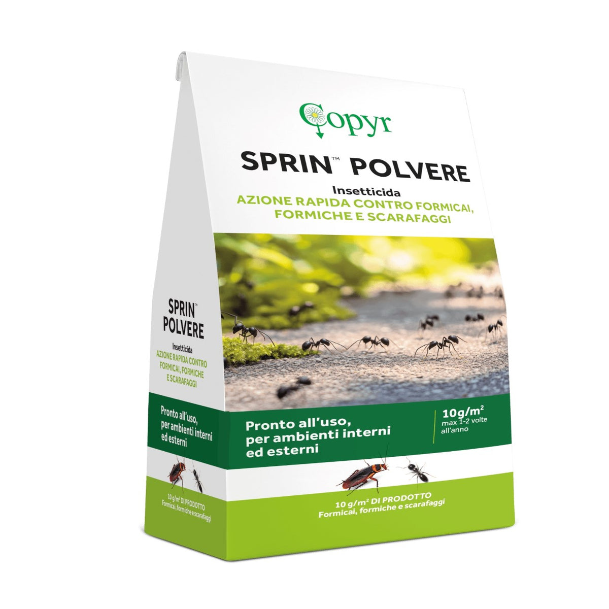 Sprin Polvere Kg 1 Insetticida Azione Rapida Contro Formiche e Formicai Copyr