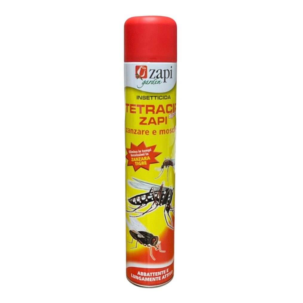 Tetracip Zapi Spray ml.500 Insetticida Contro Mosche e Zanzare Zapi Garden