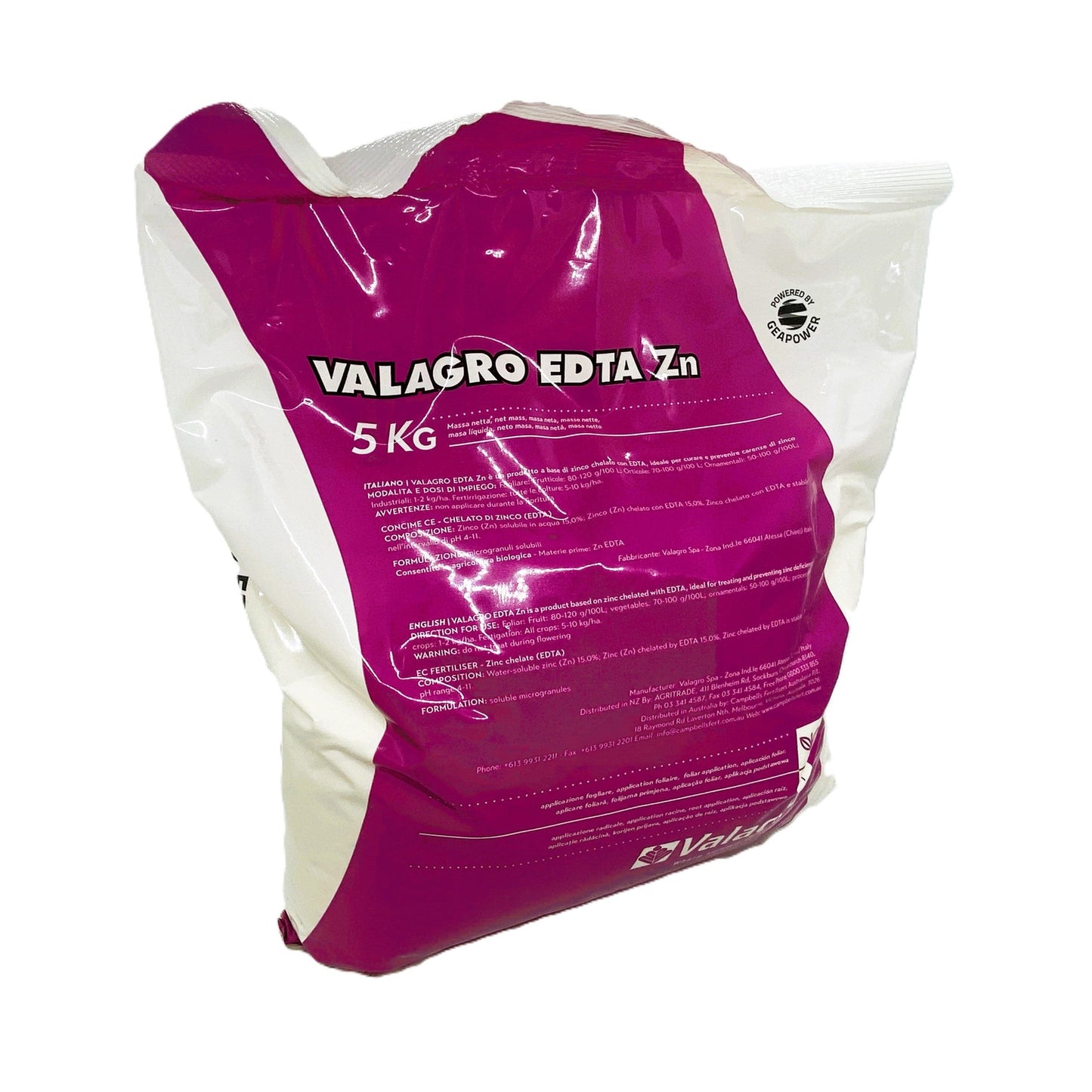 Valagro Edta Zn Kg 5 Zinco Chelato con EDTA Syngenta