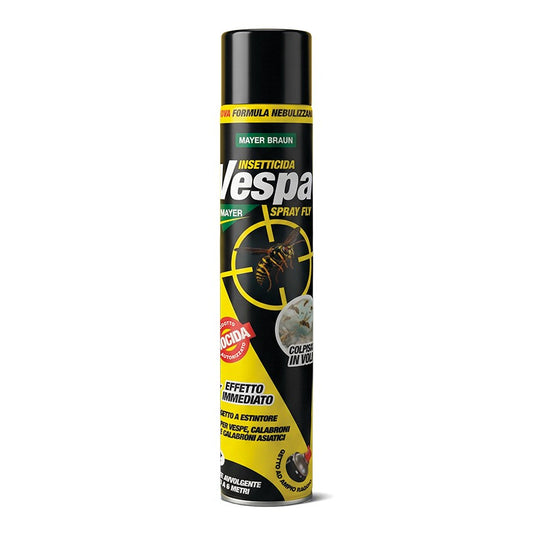 Vespamayer Spray Fly ml 750 Insetticida Aerosol per il Controllo Immediato di Vespe e Calabroni Mayer Braun