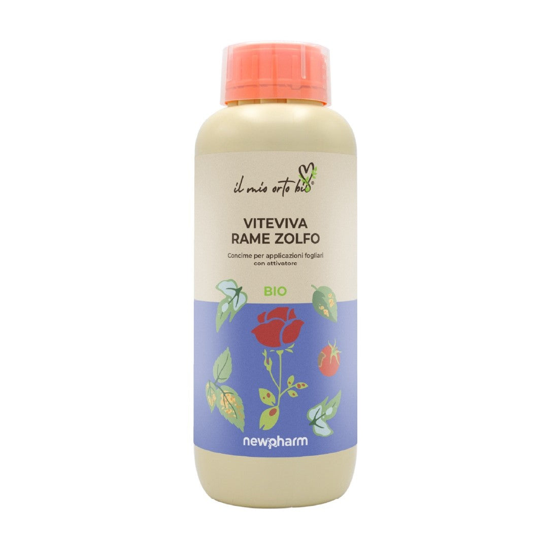 ViteViva Rame Zolfo Kg 1 Concime Liquido a Base dio Zolfo e Rame Newpharm