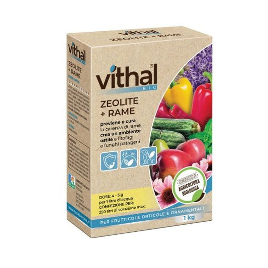 Zeolite + Rame Kg.1  Concime per Prevenire e Curare la Carenza di Rame Vithal