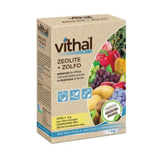 Zeolite + Zolfo Kg.1 Previene lo Sviluppo delle Crittograme Vithal